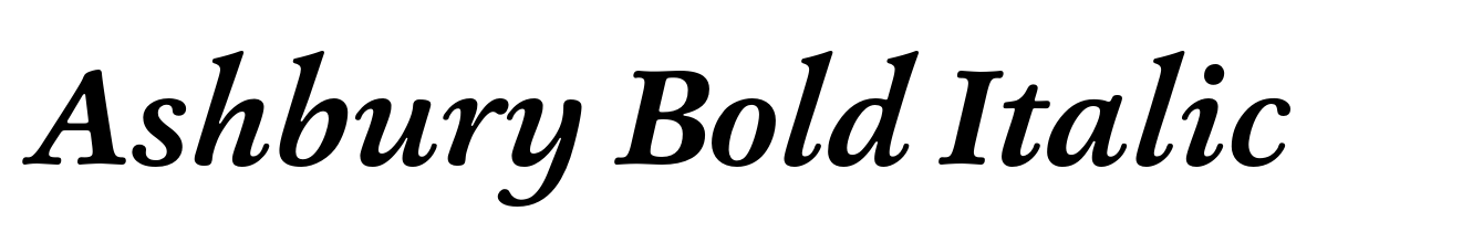 Ashbury Bold Italic